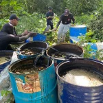 Operativo del Ceccom descubre producción ilegal de alcohol en zona del río Ozama