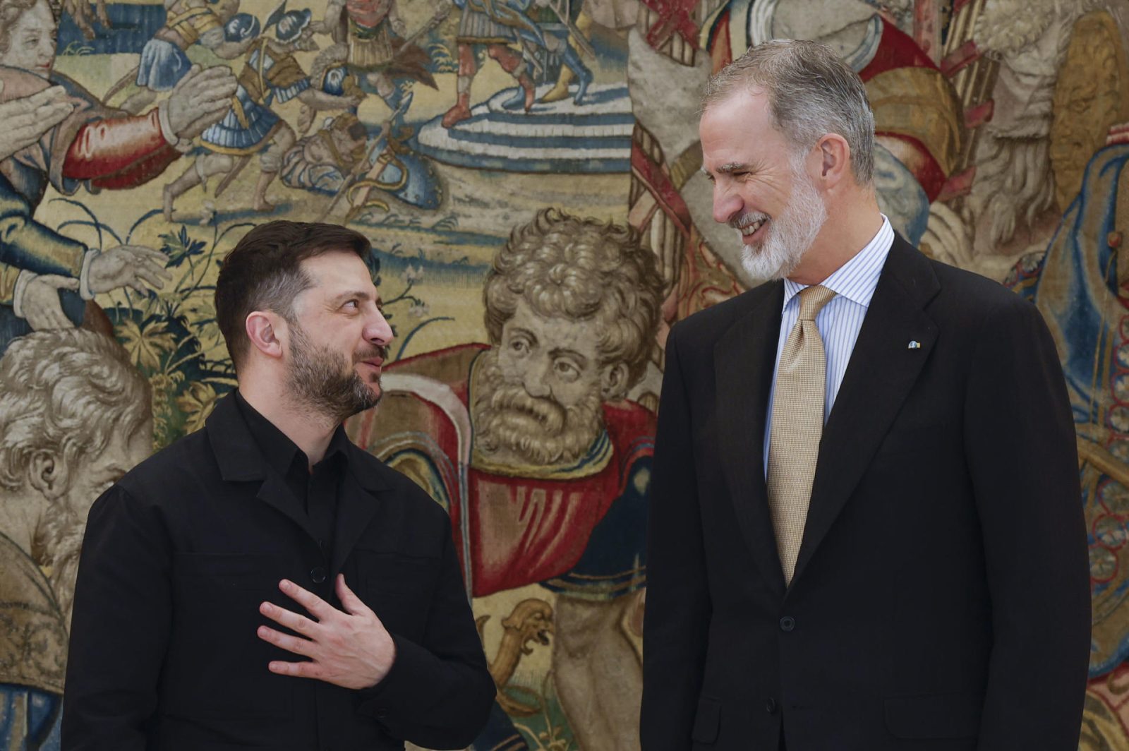 Felipe VI reafirma a Zelenski todo el apoyo español a Ucrania el tiempo que sea necesario