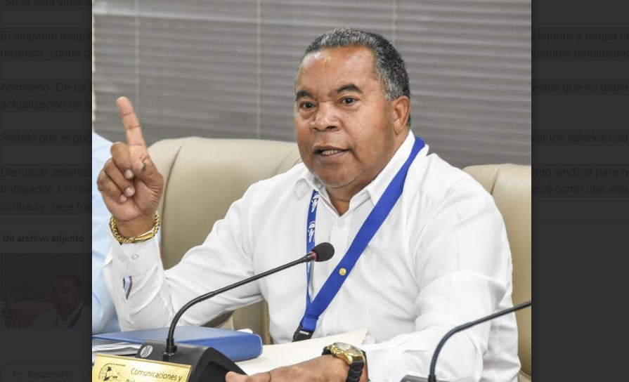 Dirigente ADP afirma: “La economía sigue creciendo y los trabajadores muriendo”