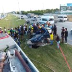 Bomberos detallan accidente ocurrido en Boulevard Turístico Punta Cana