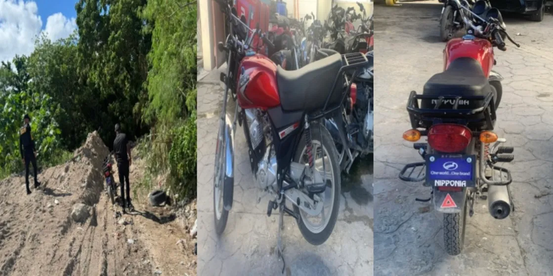 Motocicleta robada en Bávaro es recuperada por la Policía