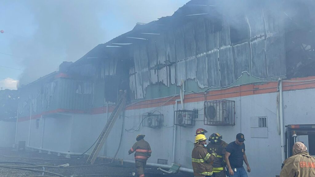 Bomberos logran controlar más del 80 % del fuego en almacén de Prodacom en Santiago - Noticias de hoy en República Dominicana | De Último Minuto