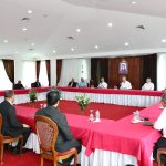 Presidente Abinader sostiene almuerzo con miembros de la Conferencia del Episcopado Dominicano