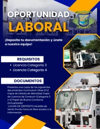 Alcaldía de Verón Punta Cana abre vacantes para conductores