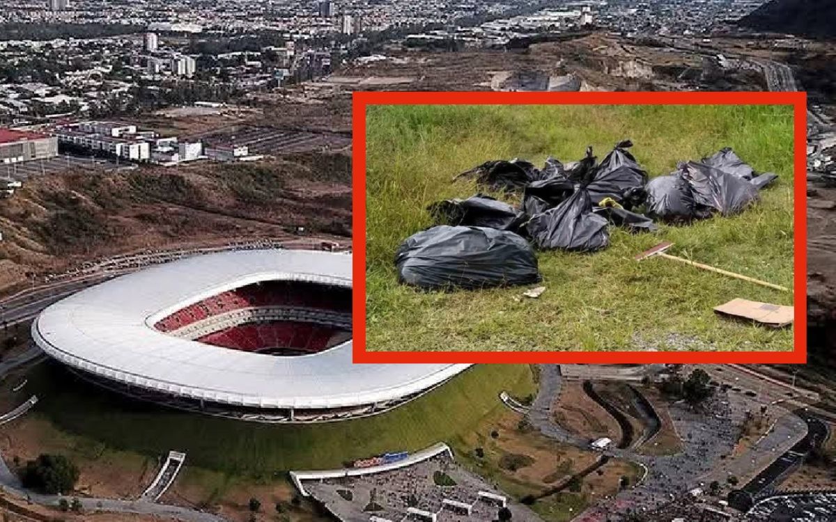 Encuentran 456 bolsas con restos humanos alrededor de un estadio mundialista en México