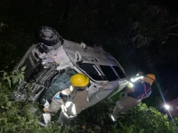 Accidente de tránsito deja cuatro hombres heridos en la Circunvalación de Verón