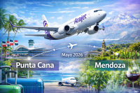 Arajet abrirá ruta directa Punta Cana–Mendoza a partir de mayo de 2026
