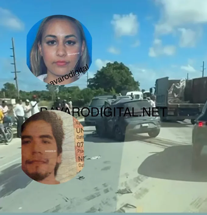 Accidente en carretera Miches–Bávaro deja dos fallecidos y una niña de tres años herida