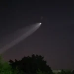 Falcon 9 de SpaceX sorprende nuevamente al ser visto en el cielo de Bávaro–Punta Cana