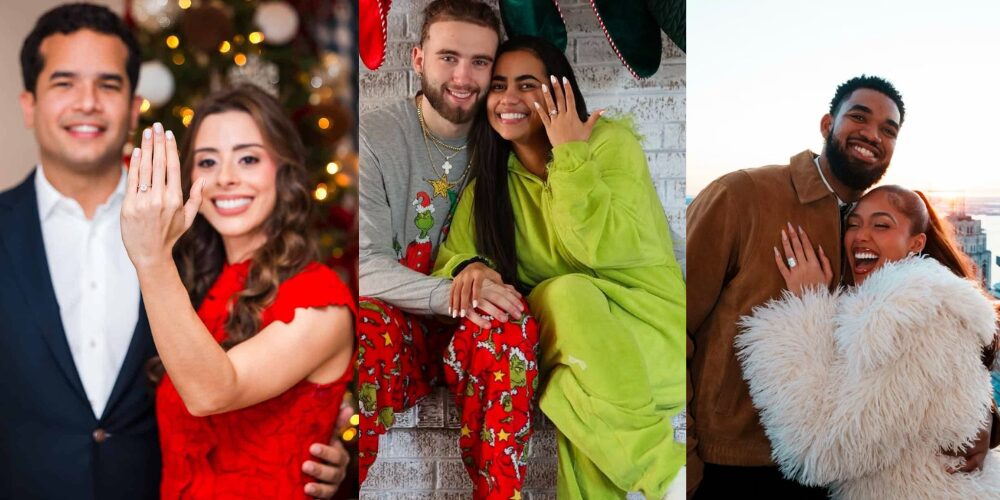 Navidad se convirtió en el escenario para celebrar el amor; figuras se comprometieron