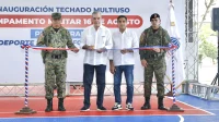 Abinader inaugura techado militar con inversión de RD$30 millones en SD