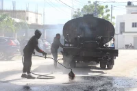 Alcaldía mejora calles en Lantigua, Verón–Punta Cana