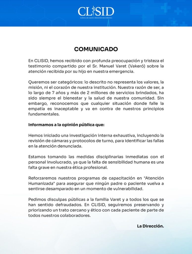 Centro médico se pronuncia tras denuncia pública del artista Vakeró | 4 | Centro médico se pronuncia tras denuncia pública del artista Vakeró - Noticias de hoy en República Dominicana | De Último Minuto