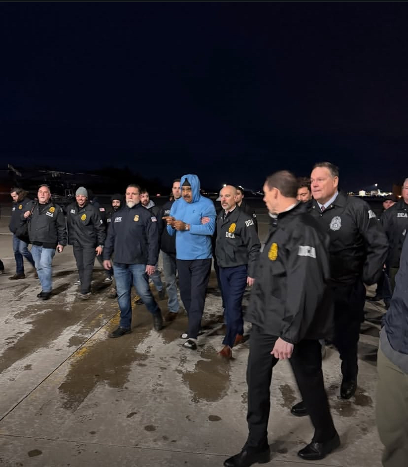 Maduro es recluido en prisión federal de Nueva York tras ser trasladado bajo custodia de EE. UU