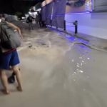 Persisten inundaciones durante lluvias en Los Corales, Bávaro