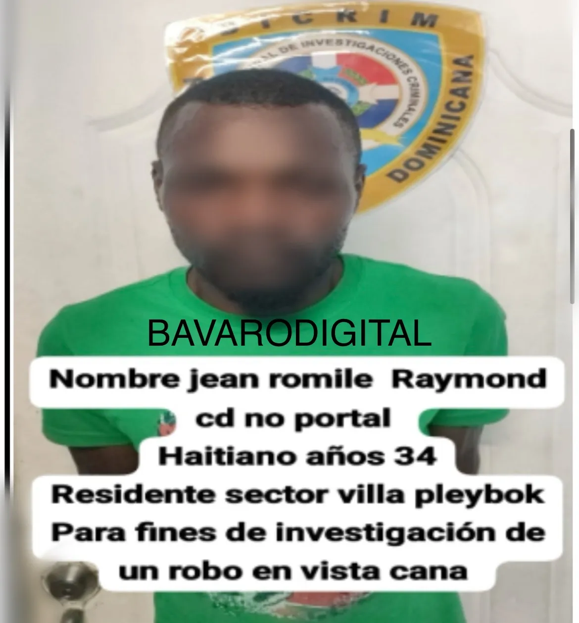 Hombre es apresado por robo en residencial Vista Cana, Bávaro