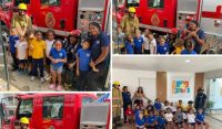 Bomberos de Punta Cana orientan en prevención a estudiantes de preescolar
