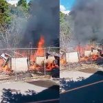 Incendio afecta varias viviendas en el sector Los Corrales, en Buena Vista, Jarabacoa