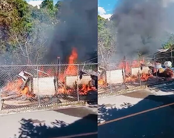 Incendio afecta varias viviendas en el sector Los Corrales, en Buena Vista, Jarabacoa