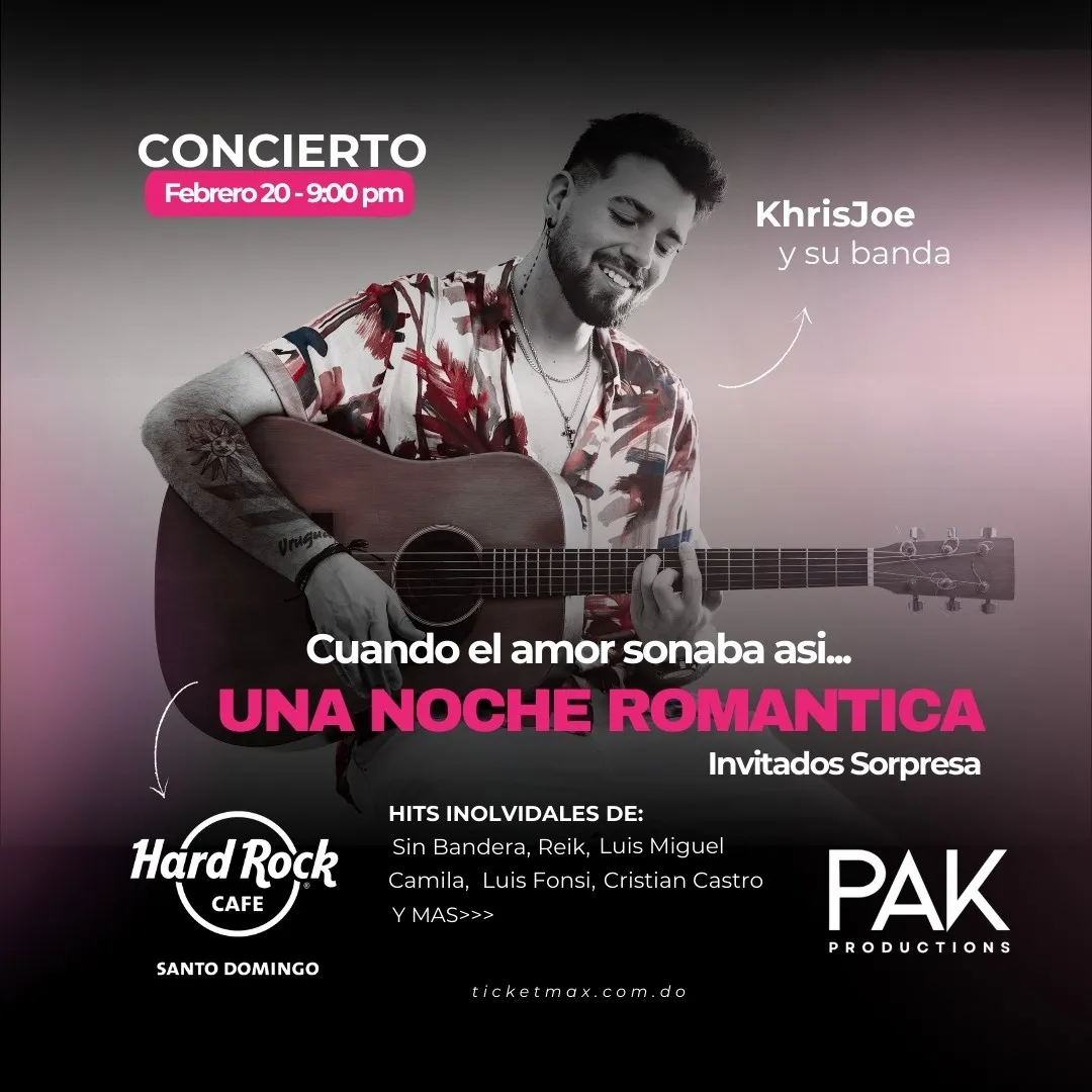 “Cuando el amor sonaba así” celebra su tercera edición este 20 de febrero en Hard Rock Café Santo Domingo