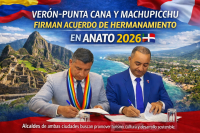 Verón-Punta Cana y Machupicchu sellan acuerdo de hermanamiento en ANATO 2026