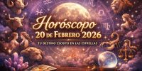 Horóscopo: Los astros marcan el rumbo de este 20 de febrero de 2026