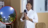Alcaldía entrega 28 nuevas lámparas en comunidad Palma Coral