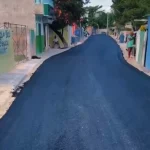 Avanzan trabajos de asfaltado en Villa Esperanza (Villa Playwood) en Verón–Punta Cana