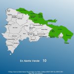 El COE eleva a diez las provincias en alerta verde por lluvias