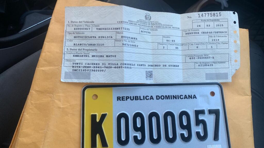 Ciudadano asegura la Policía Nacional retiene su motocicleta por presunto interés del hijo de un General - Noticias de hoy en República Dominicana | De Último Minuto