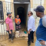 Aníbal Díaz Belliard supervisa zonas afectadas por lluvias en Gaspar Hernández y Sabaneta de Yásica