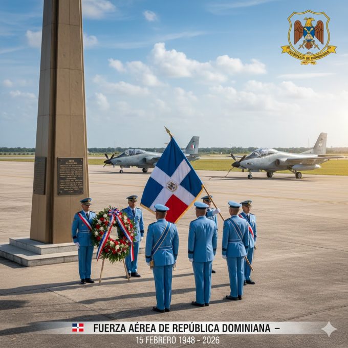 Fuerza Aérea de República Dominicana conmemora su fundación este 15 de febrero