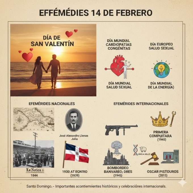 Efemérides del 14 de febrero