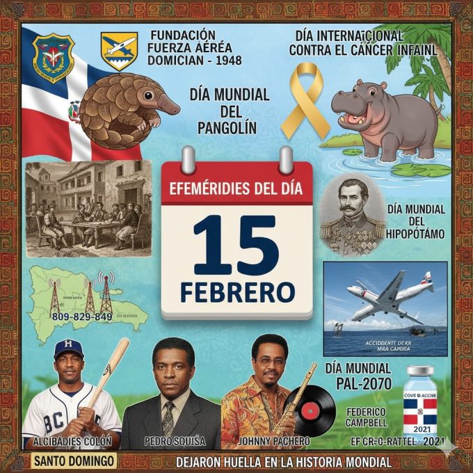 Efemérides del 15 de febrero