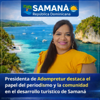 Presidenta de Adompretur destaca papel del periodism en el desarrollo turístico de Samaná