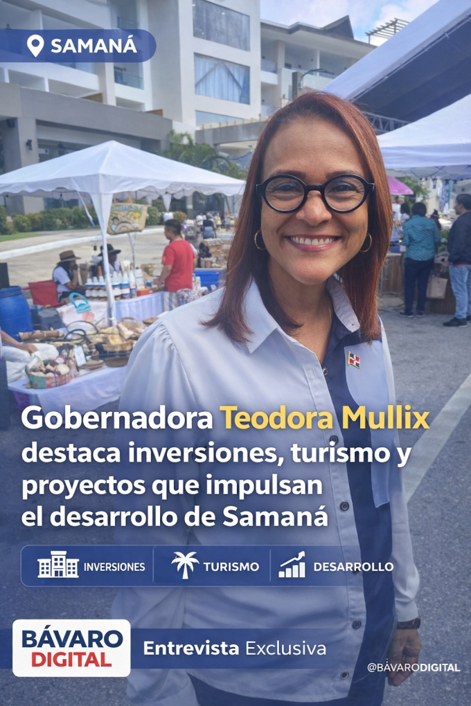 Gobernadora Teodora Mullix destaca inversiones, turismo y proyectos que impulsan desarrollo de Samaná