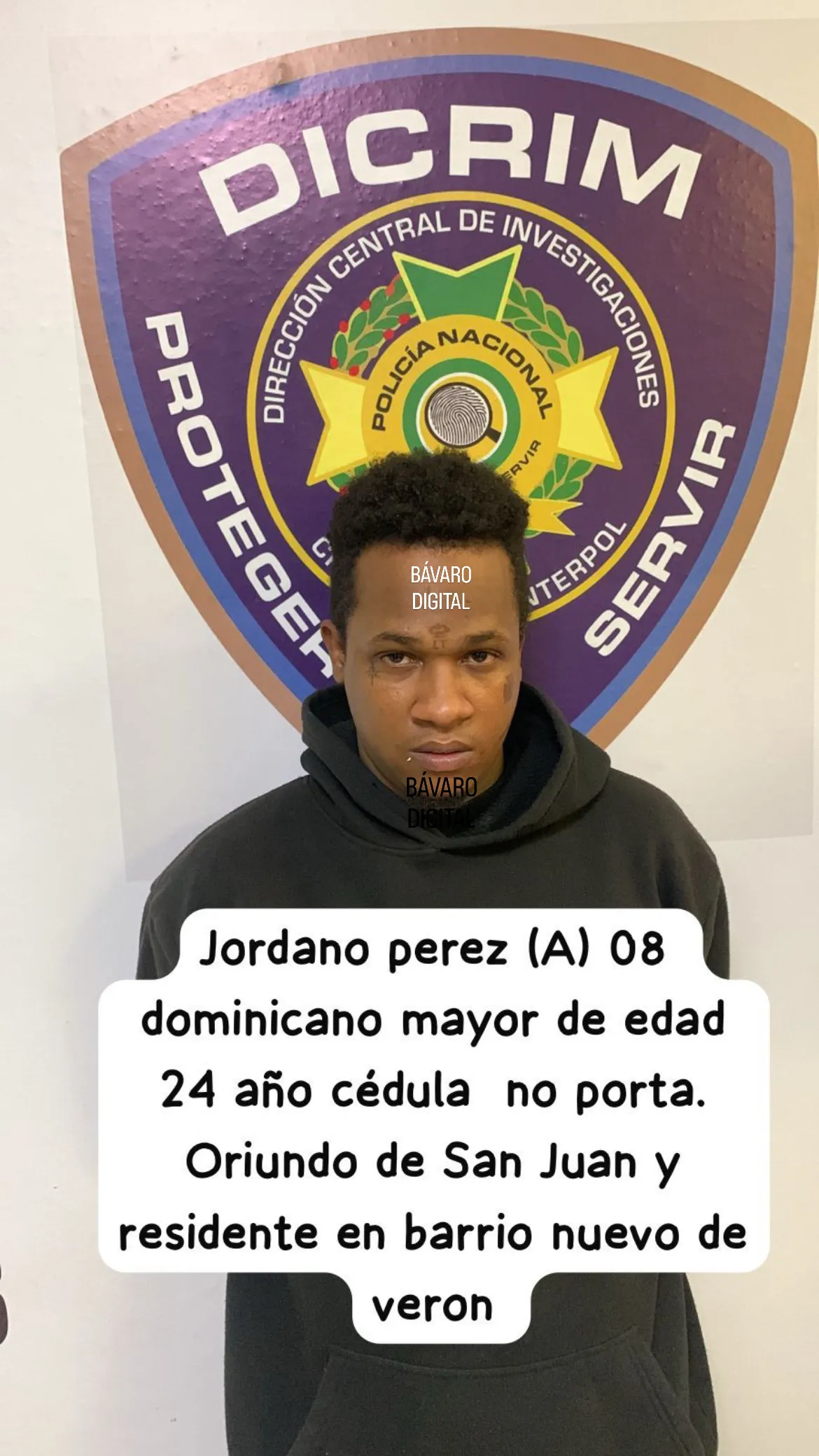 DICRIM atrapa reconocido delivery de drogas en el sector Barrio Nuevo