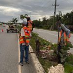 RD Vial inicia señalización e iluminación en Circunvalación de Verón