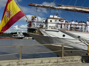 Buque Juan Sebastián zarpa de RD rumbo a México tras 5 días de intercambio cultural