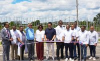 David Collado inaugura verja perimetral del Santuario Santo Cristo de los Milagros en Monte Plata